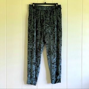 teal crush VELVET joggers